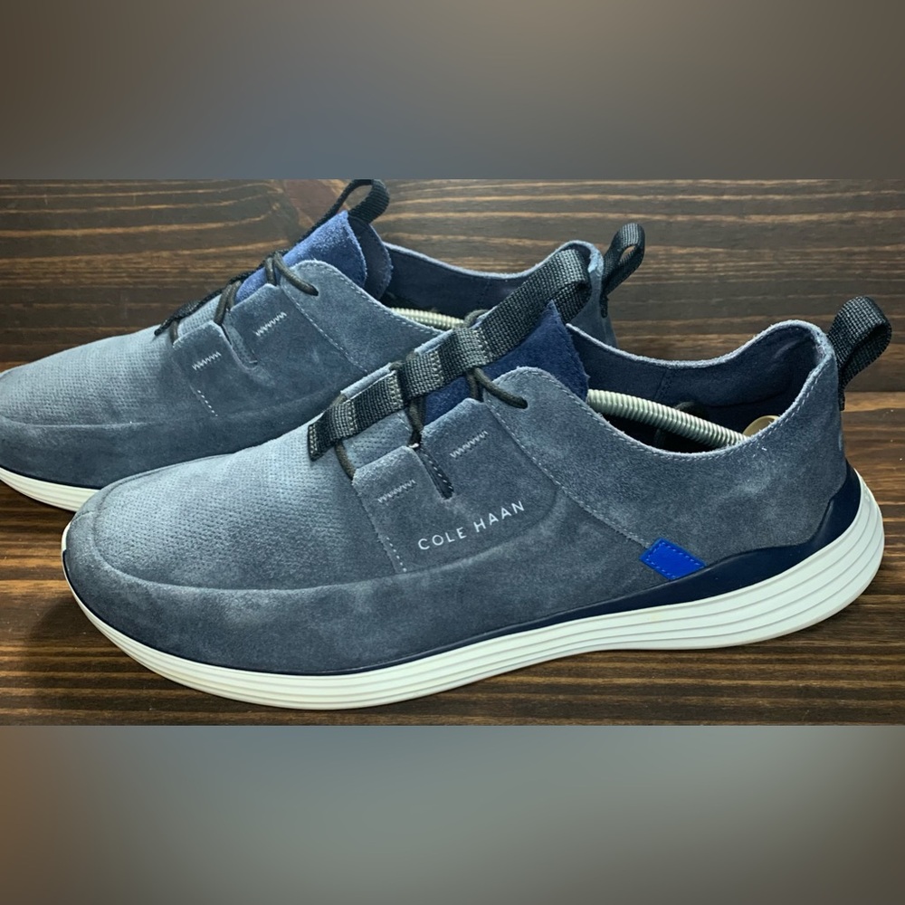 Cole Haan Grandsport Apron Toe Mens Size 12 M Shoes Blue Gray Dress Sneaker